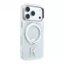 Funda transparente MagSafe Karl Lagerfeld IML Ring Stand 360 Kameo Metal para iPhone 18 Pro Max / 17 Pro Max