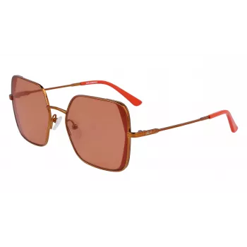 KARL LAGERFELD KL340S-800 Gafas de sol mujer - montura de acetato negra, lentes de policarbonato grises, 56 mm