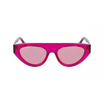 KARL LAGERFELD KL6043S-86 Gafas de sol de mujer cuadradas de acetato negro/gris 52mm