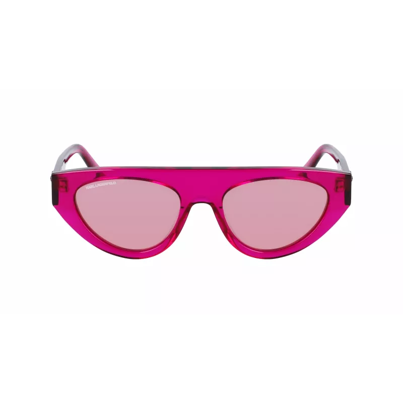 KARL LAGERFELD KL6043S-86 Gafas de sol de mujer cuadradas de acetato negro/gris 52mm