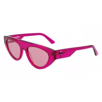 KARL LAGERFELD KL6043S-86 Gafas de sol de mujer cuadradas de acetato negro/gris 52mm