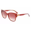 KARL LAGERFELD KL6069S-805 Gafas de sol para mujer habana cuadradas de acetato 54 mm
