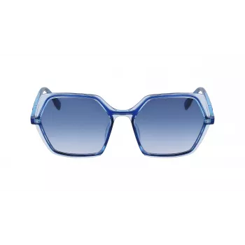 KARL LAGERFELD KL6083S-407 Gafas de sol mujer rectangulares Havana marrón degradado 56mm