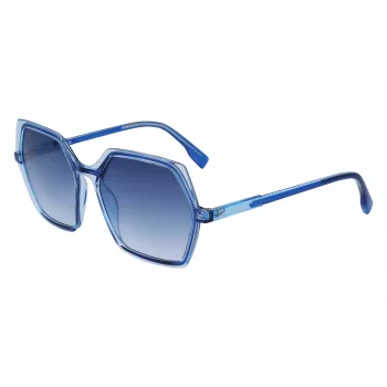 KARL LAGERFELD KL6083S-407 Gafas de sol mujer rectangulares Havana marrón degradado 56mm