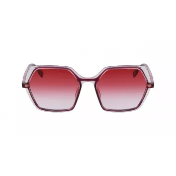 KARL LAGERFELD KL6083S-626 Gafas de sol para mujer Cat Eye Negras Gris degradado 56mm