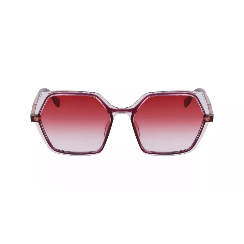 KARL LAGERFELD KL6083S-626 Gafas de sol para mujer Cat Eye Negras Gris degradado 56mm