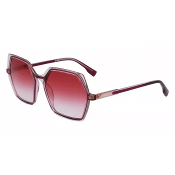 KARL LAGERFELD KL6083S-626 Gafas de sol para mujer Cat Eye Negras Gris degradado 56mm