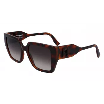 KARL LAGERFELD KL6098S-240 Gafas de sol para mujer Havana Brown Gradient 52mm