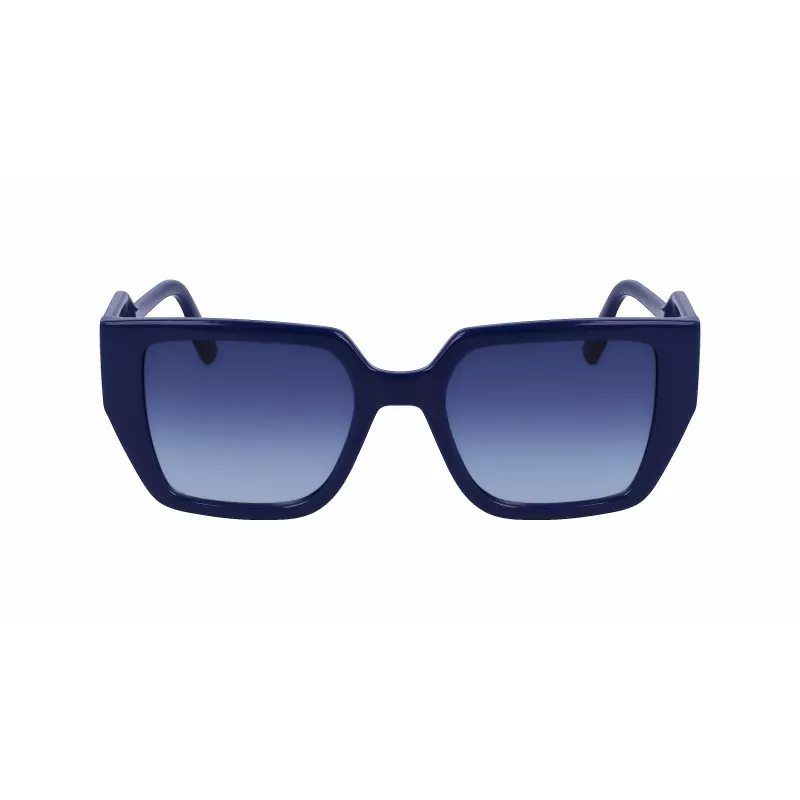 KARL LAGERFELD KL6098S-400 Gafas de sol mujer Montura azul oscuro Lentes grises degradadas 52mm