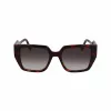 KARL LAGERFELD KL6098SN-240 Gafas de sol cuadradas de acetato para mujer - Montura marrón habana, lente marrón degradada - 52/19/140 mm