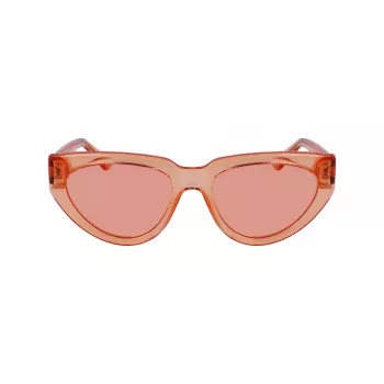 KARL LAGERFELD KL6100S-800 Gafas de sol rectangulares de acetato para mujer havana brown degradado 54/19/140 mm