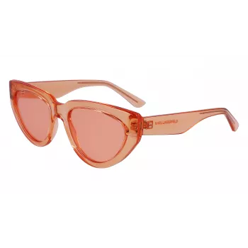 KARL LAGERFELD KL6100S-800 Gafas de sol rectangulares de acetato para mujer havana brown degradado 54/19/140 mm