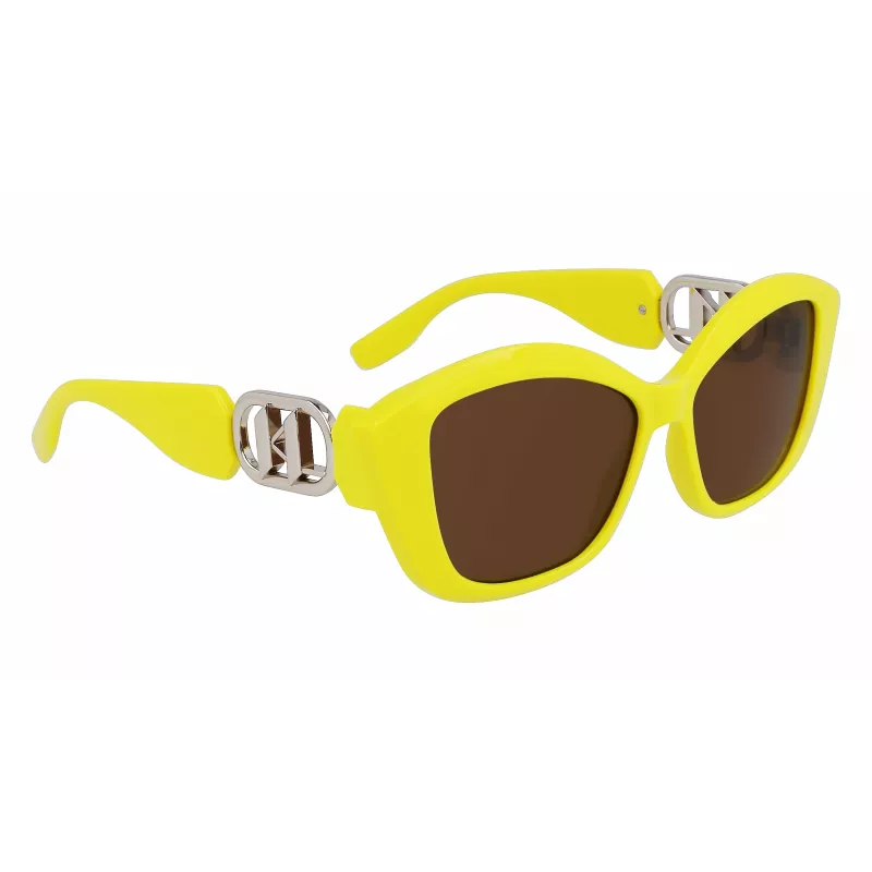 KARL LAGERFELD KL6102S-703 Gafas de sol mujer estilo ojo de gato negro gris degradado 56mm