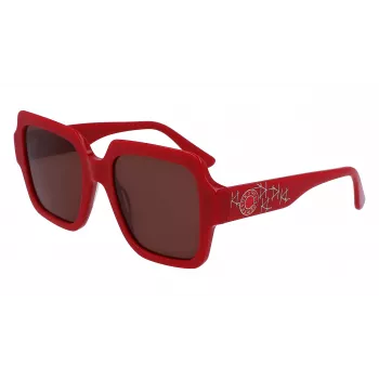 KARL LAGERFELD KL6104SR-600 Gafas de sol mujer Cat Eye Shiny Red Grey Gradient 53mm