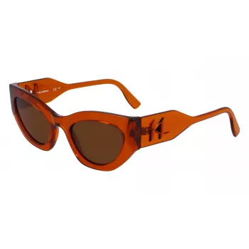 KARL LAGERFELD KL6122S522221 Gafas de sol mujer montura de acetato Havana lentes marrones 52mm
