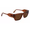 KARL LAGERFELD KL6123S541824 Gafas de sol unisex, montura negro brillante, lentes grises, 54/18/140 mm