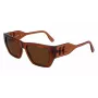 KARL LAGERFELD KL6123S541824 Gafas de sol unisex, montura negro brillante, lentes grises, 54/18/140 mm
