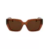 KARL LAGERFELD KL6143S-246 Gafas de sol mujer Havana Brown Tortoise Montura de acetato Lentes marrones degradadas 53mm