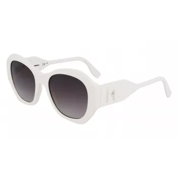 KARL LAGERFELD KL6146S-105 Gafas de sol mujer Havana acetato montura cuadrada lentes marrones degradadas 54mm