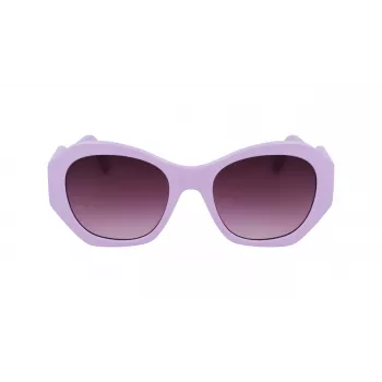 KARL LAGERFELD KL6146S-516 Gafas de sol mujer cuadradas - montura negra, lentes grises degradadas 54/20/140 mm