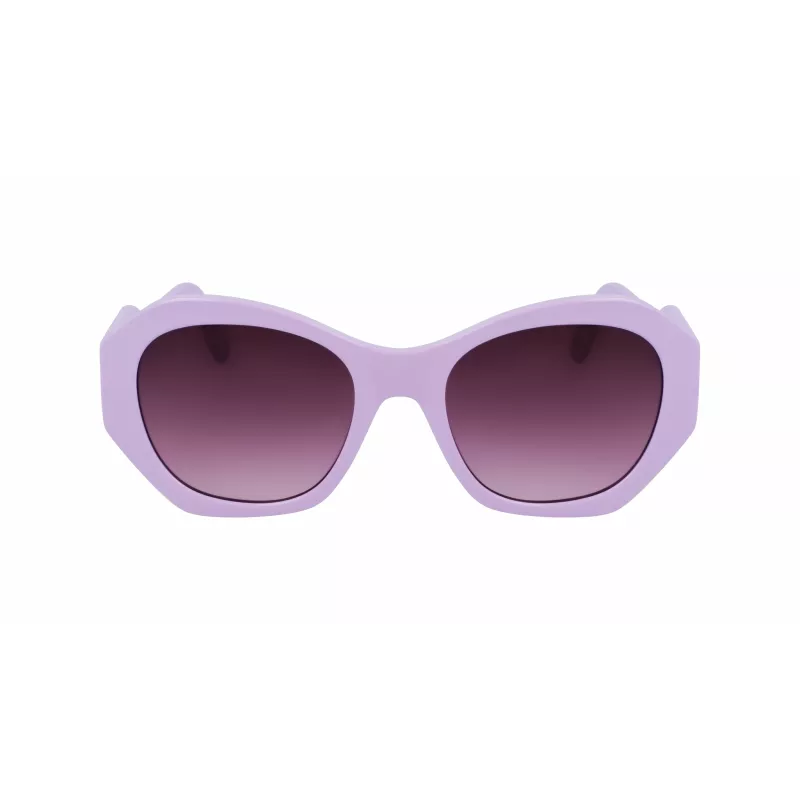 KARL LAGERFELD KL6146S-516 Gafas de sol mujer cuadradas - montura negra, lentes grises degradadas 54/20/140 mm