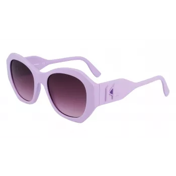 KARL LAGERFELD KL6146S-516 Gafas de sol mujer cuadradas - montura negra, lentes grises degradadas 54/20/140 mm