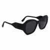 KARL LAGERFELD KL6146SN-1 Gafas de sol para mujer - Montura de acetato cuadrada estilo ojo de gato - Protección UV400 - Lente de 54 mm