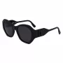 KARL LAGERFELD KL6146SN-1 Gafas de sol para mujer - Montura de acetato cuadrada estilo ojo de gato - Protección UV400 - Lente de 54 mm