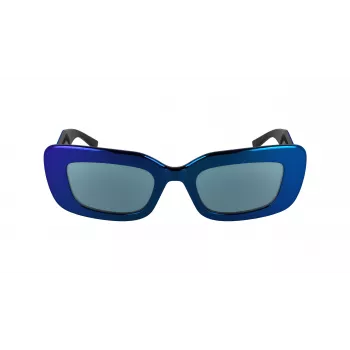 KARL LAGERFELD KL6164S-400 Gafas de sol de mujer Cat-Eye transparente azul gris degradado 50 mm