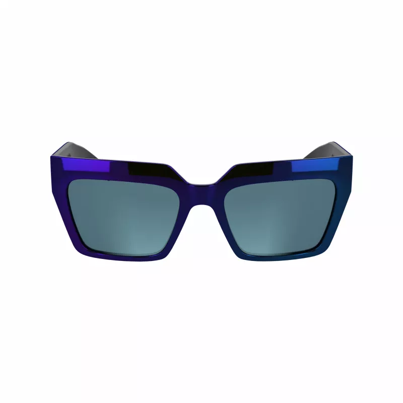 KARL LAGERFELD KL6181SN-400 Gafas de sol para mujer estilo ojo de gato Azul degradado