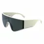 KARL LAGERFELD KL6209S-105 Gafas de sol unisex angulares, montura negro brillante, lentes grises, 65/19/140 mm