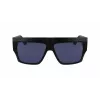 KARL LAGERFELD KLJ6148S-002 Gafas de sol cuadradas unisex montura de acetato negra lentes grises 57mm