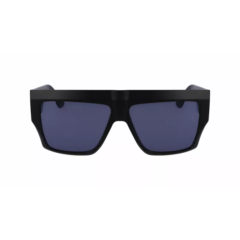 KARL LAGERFELD KLJ6148S-002 Gafas de sol cuadradas unisex montura de acetato negra lentes grises 57mm