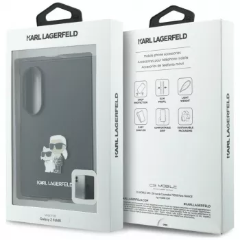 Funda Karl Lagerfeld PU Saffiano Karl and Choupette para Samsung Galaxy Z Fold8 negra