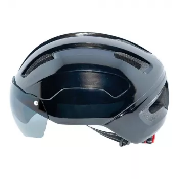 SkateFlash Atomic casco de bicicleta, negro