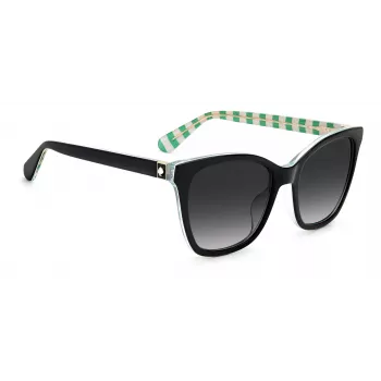 KATE SPADE Gafas de sol de mujer DESIS807F59O, montura de acetato habana, lentes degradadas marrones, 55/17/140 mm