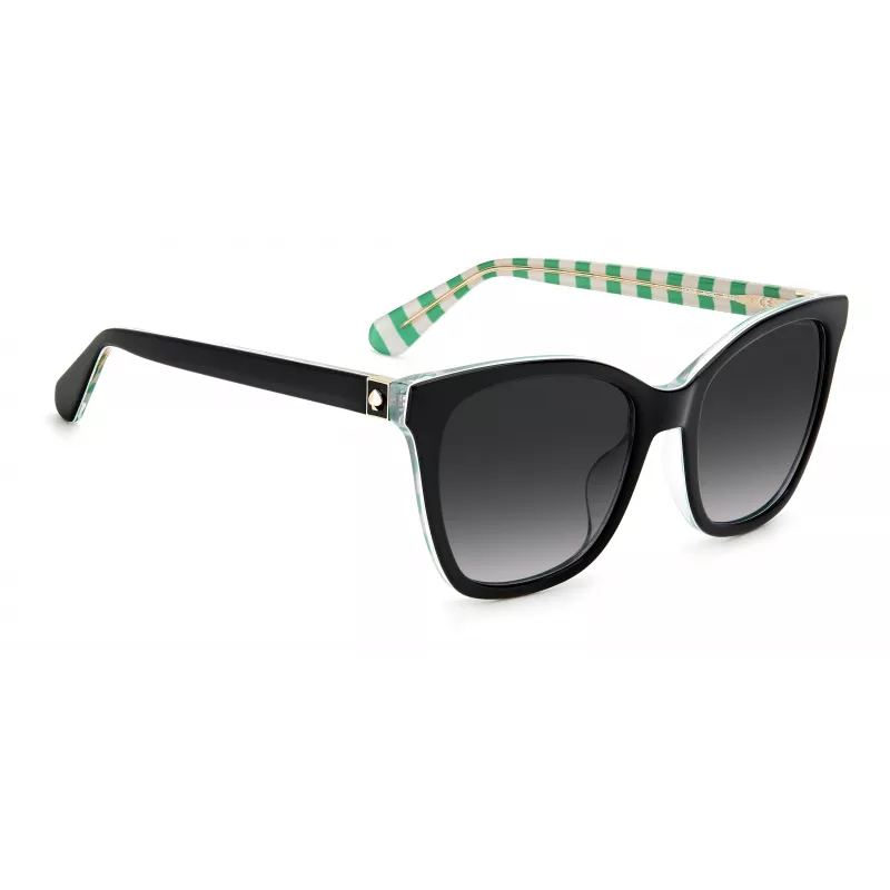 KATE SPADE Gafas de sol de mujer DESIS807F59O, montura de acetato habana, lentes degradadas marrones, 55/17/140 mm