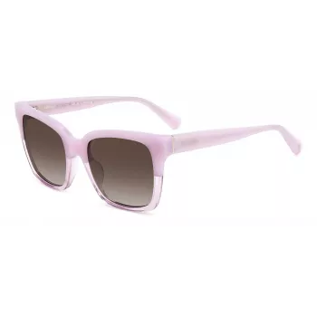 Kate Spade Harlow Gafas de sol mujer GSB3V - Montura de acetato Havana, lentes marrones degradadas, 55/20/140 mm