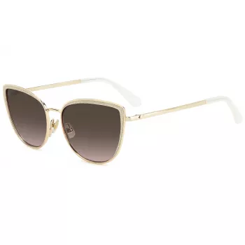 KATE SPADE Staci Gafas de sol mujer, cuadradas, negro-gris degradado, 56 mm