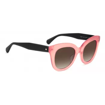 Gafas de sol Cat-Eye de mujer KATE SPADE BELA acetato negro lente gris degradada 50 mm