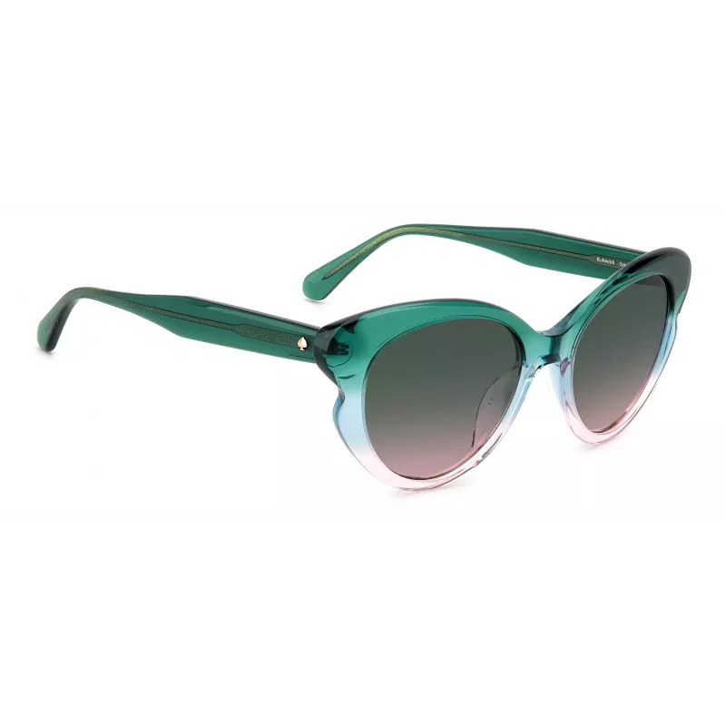 KATE SPADE mujer Elina ojo de gato gafas de sol - montura negra, lentes grises degradadas 53mm