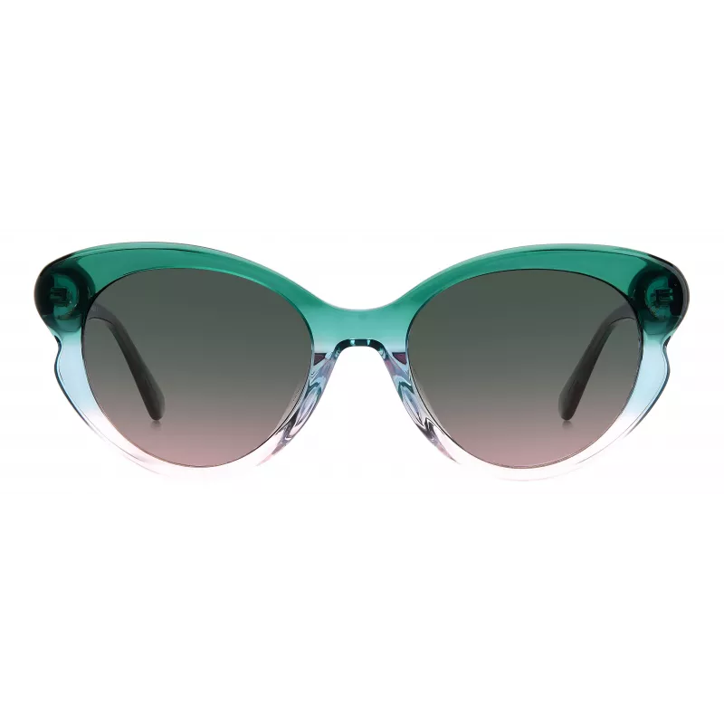 KATE SPADE mujer Elina ojo de gato gafas de sol - montura negra, lentes grises degradadas 53mm