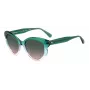 KATE SPADE mujer Elina ojo de gato gafas de sol - montura negra, lentes grises degradadas 53mm