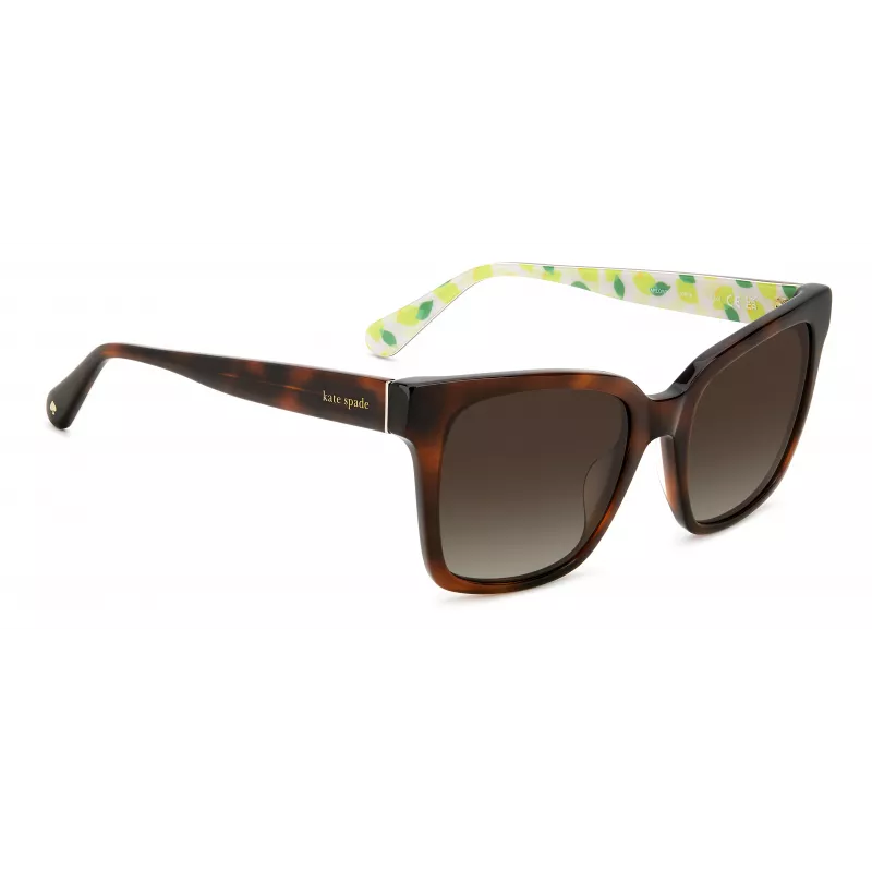 KATE SPADE Gafas de sol para mujer Harlow GS086F5 - Montura de acetato cuadrada 55/17/140 mm