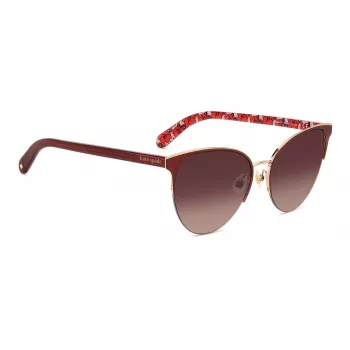 KATE SPADE Gafas de sol mujer Izara cat-eye - Montura de acetato negra con lentes grises degradadas - 57/17/140 mm