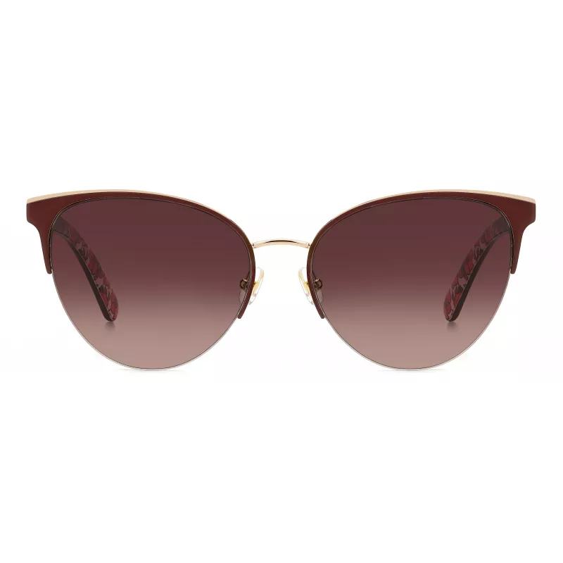 KATE SPADE Gafas de sol mujer Izara cat-eye - Montura de acetato negra con lentes grises degradadas - 57/17/140 mm