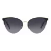KATE SPADE Gafas de sol mujer Izara cat eye IZARAGS807F79 - Montura de acetato negra, lentes de policarbonato grises, 57 mm