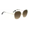 KATE SPADE Gafas de sol para mujer KENNAGSLKSF7H - Montura negra, lentes degradadas grises 57/17/140 mm