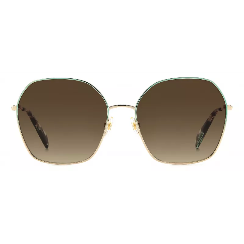 KATE SPADE Gafas de sol para mujer KENNAGSLKSF7H - Montura negra, lentes degradadas grises 57/17/140 mm