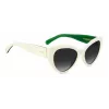 KATE SPADE Gafas de sol de mujer Paisleigh SVK6 rectangulares - Montura negra, lentes grises degradadas 55/17/140 mm